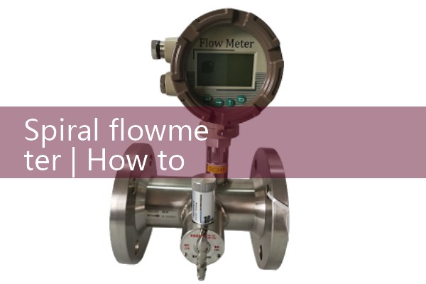 Spiral flowmeter